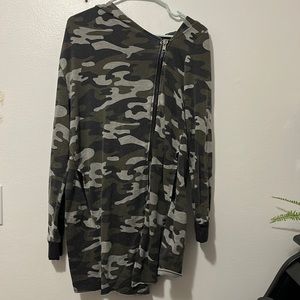 Hooded Camo Sweatshirt